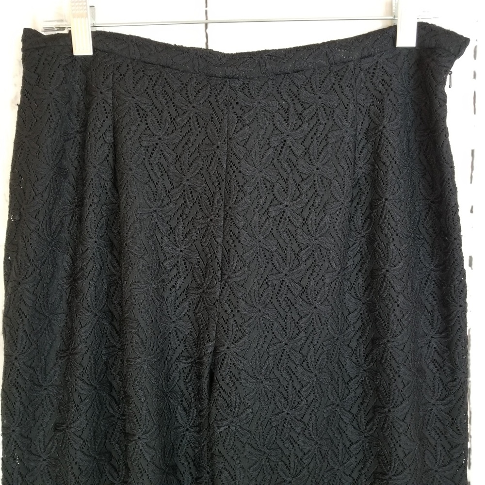 G Essentials Stretch Pants Sz 10 Black Lace